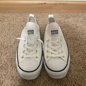 White knit converse